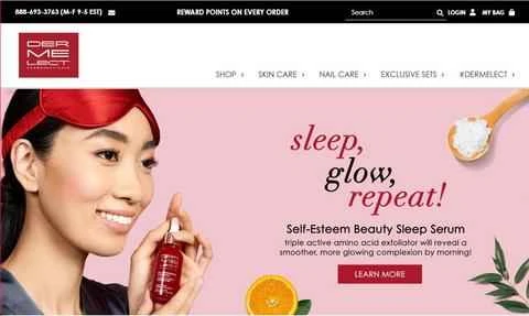 Dermelect公式サイト：アメリカのニッチドラッグストアブランド