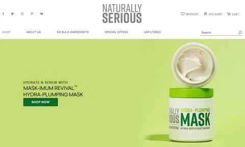 Naturally Serious公式サイト：アメリカのナチュラルスキンケア製品