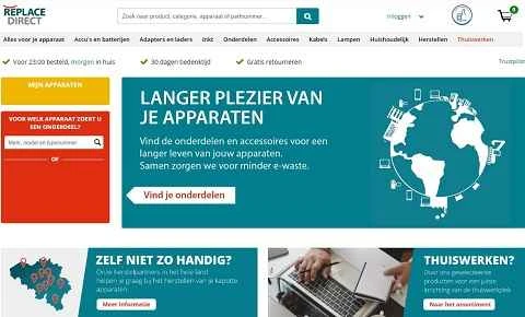 Replace Direct Belgium (BE) 電子部品ウェブサイト - ページ 1 Replace Direct比利时 BE 电子产品零部件网站 第1张