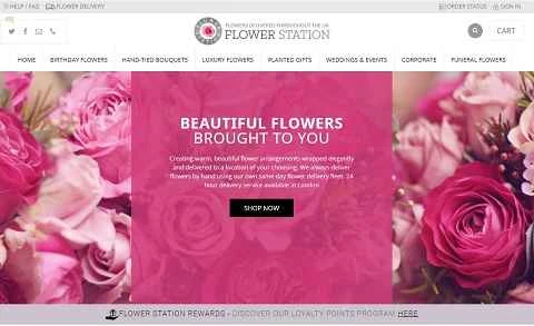 フラワーステーション、英国のオンライン花屋