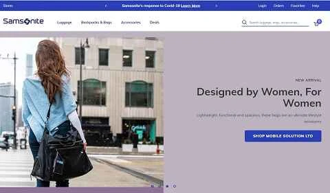 アメリカの有名な旅行カバンブランド、サムソナイト。