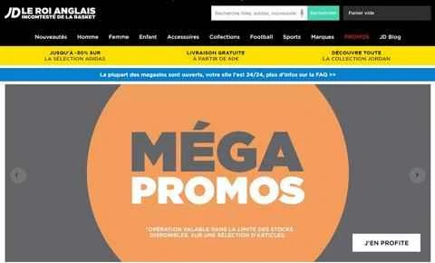 JD Sports France公式サイト FRスポーツウェアショッピングウェブサイト