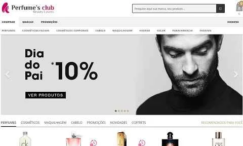 Perfumes Club Portugal 公式サイト、スペインの美容製品サイト