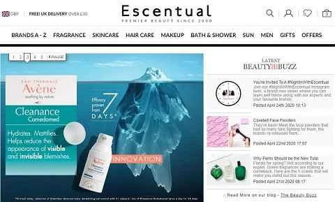 イギリスの薬局ブランド、エッセンシャル。