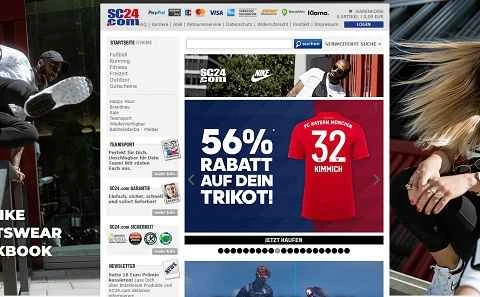 SC24公式サイト、ドイツのアウトドア用品オンラインショッピングサイト