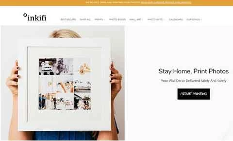 Inkifi公式サイト、英国のパーソナライズされた写真ギフトウェブサイト
