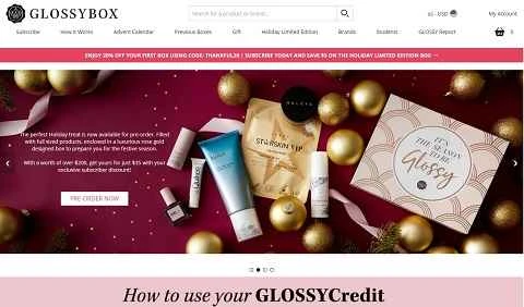 GLOSSYBOX US公式サイト - 有名な美容・スキンケアウェブサイト