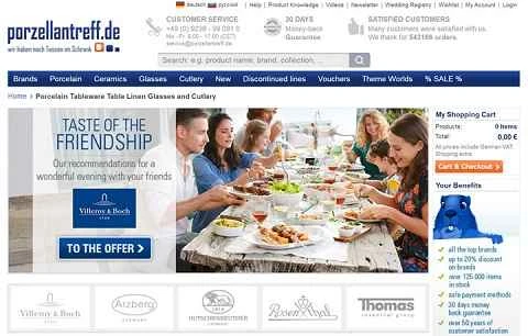 ポルツェラントレフ公式サイト - ヨーロッパブランドの磁器食器オンラインストア