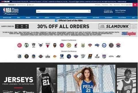 NBAストア公式サイト：NBAグッズカタログ