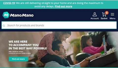 ManoMano公式サイト：ヨーロッパのDIY・ガーデニングマーケットのeコマースプラットフォーム