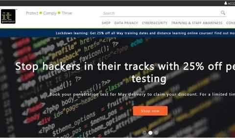 IT ガバナンス、米国の Web サイト、サイバーセキュリティ サービス プロバイダー。