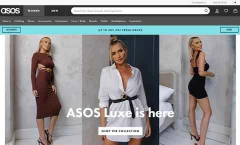 英国ロンドン発のファッションブランド、ASOSの公式サイト。