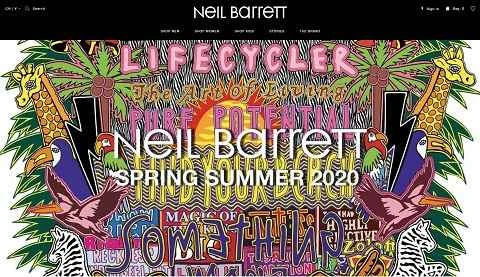 イタリアのファッションブランド、ニール・バレットの公式サイト