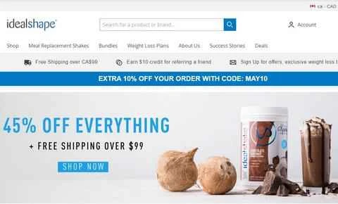 IdealShape Canada 公式ウェブサイト (CA) - アメリカの痩身・減量ブランド