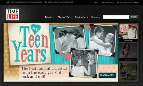 タイムライフは、米国を拠点とする希少な音楽 DVD やビデオの小売業者です。