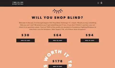 Two Blind Brothers公式サイト：アメリカのアパレルブランド