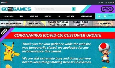 Go 2 Games公式サイトオンラインストア