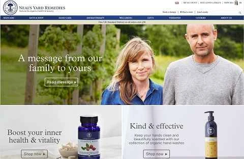 ニールズヤードレメディーズ公式ウェブサイト、英国NYR