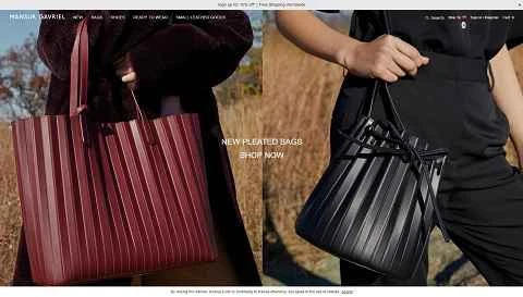 マンサー・ガブリエル、アメリカのファッションブランドのウェブサイト