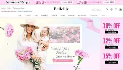 アメリカのファストファッションブランド、ベルリリー。