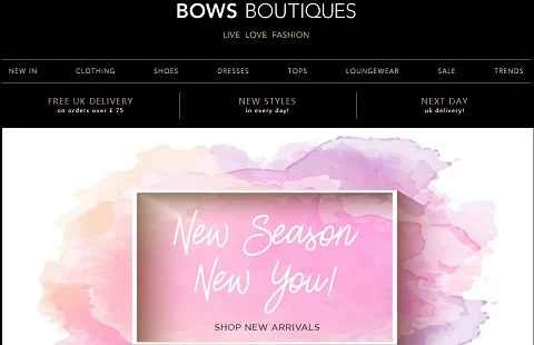 ボウズ・ブティック公式サイト - イギリスのファストファッションブランド