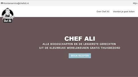 シェフ・アリの公式ウェブサイト NL Dutch Food Network