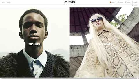 イタリアのファッションブランド、Coltorti Boutiqueの米国ウェブサイト