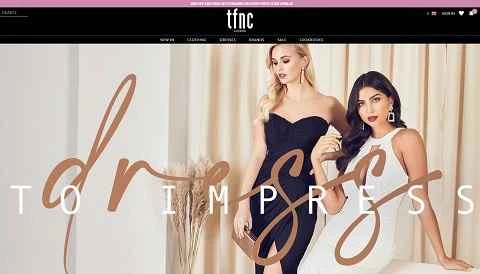 TFNC公式サイト：イギリスのファッションブランドの衣料品