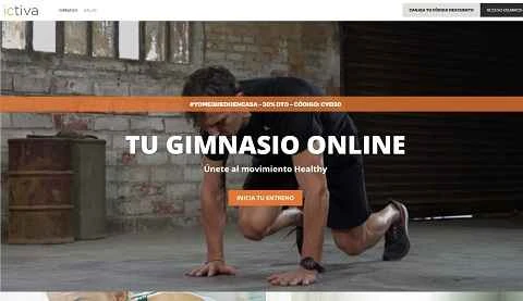 ictiva公式サイト、スペインのオンラインフィットネスプラットフォーム