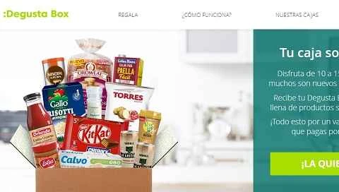 Degusta Boxの公式スペイン語ウェブサイト、イタリアのスナックウェブサイト