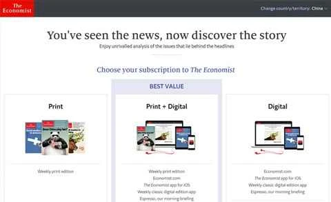 Economist US（The Economist US 誌の定期購読の公式サイト）