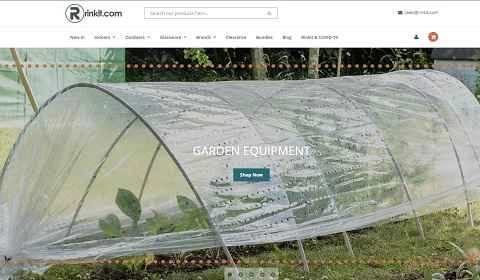 Rinkit公式サイト、英国のホームデコレーションショッピングサイト