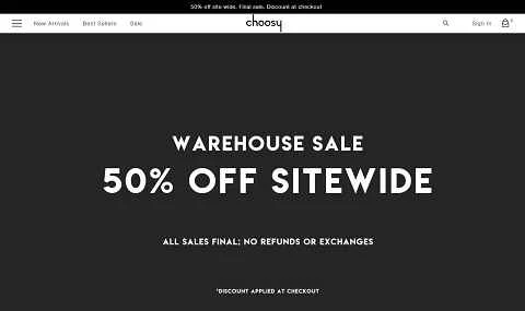 Get Choosy 公式サイト: 米国アパレルソーシャルEコマースプラットフォーム