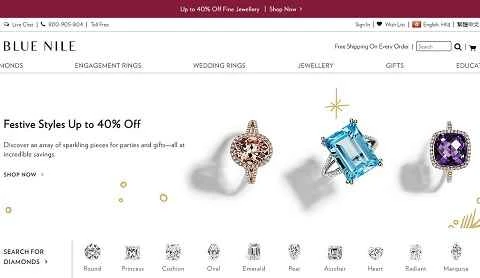 Blue Nile Hong Kong 公式ウェブサイト HK - アメリカのオンラインジュエリー小売業者