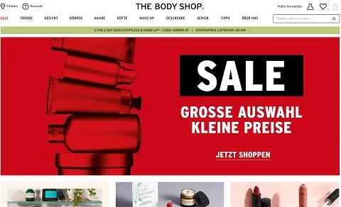 ザ・ボディショップ オーストリアのウェブサイト AT イギリスのパーソナルケアブランド
