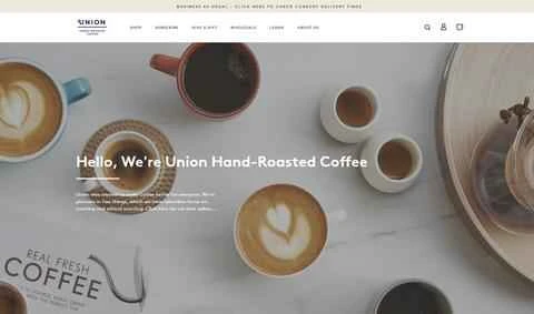 Union Hand-Roasted Coffeeの公式サイト、英国のコーヒーショッピングサイト