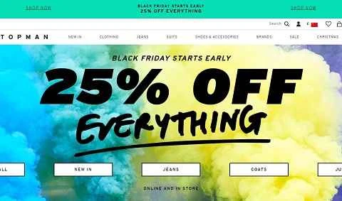 Topman UK は、手頃な価格のメンズウェアを扱う英国の有名な国際的ブランドのウェブサイトです。