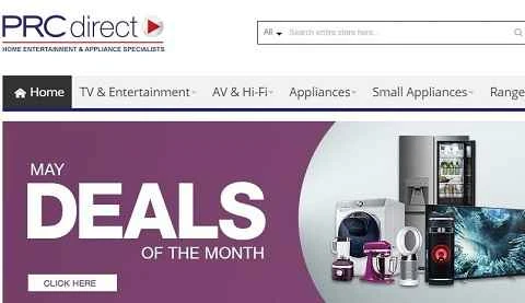 PRC Direct公式サイト、英国のデジタル家電ショッピングサイト。