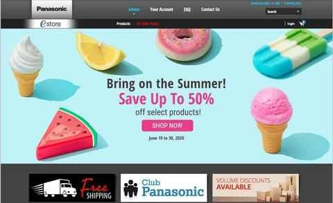 パナソニックカナダ公式ウェブサイト、ページ1 Panasonic松下加拿大官网 第1张