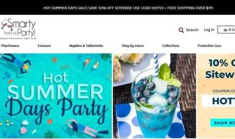 Smarty Had A Party 公式ウェブサイト: 使い捨てパーティー食器とウェディング用品
