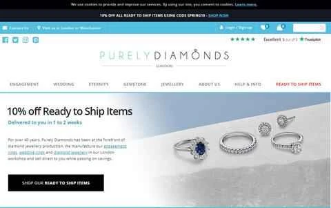 Purely Diamonds 公式サイト - 英国のジュエリーデザイン販売店
