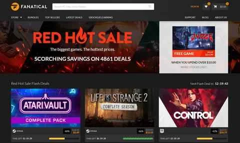 Fanatical 公式サイト デジタルゲームショッピングウェブサイト