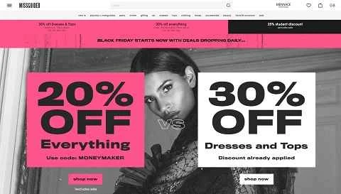 Missguided UK - 英国女性ファッション公式サイト