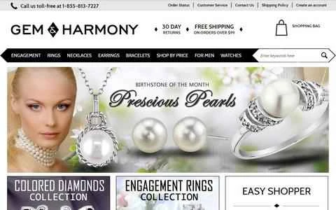 Gem & Harmony 公式サイト、米国のダイヤモンドとジュエリーのウェブサイト。