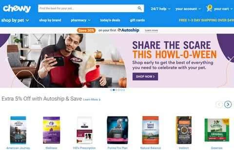 Chewy 公式サイト: 米国のオンライン ペットフード、おもちゃ、健康製品。