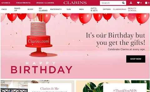 クラランス UK 公式ウェブサイト