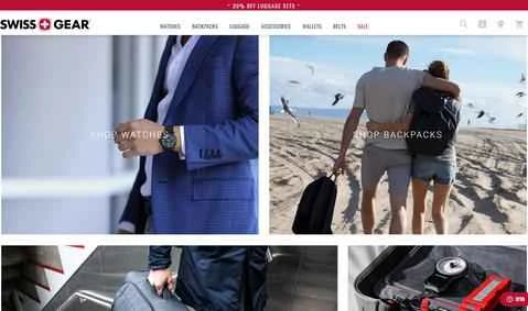 Swiss Gear公式サイト：スイスの旅行用バックパックブランド