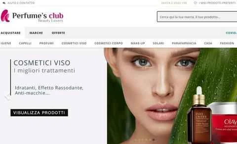 Perfumes Club イタリア公式ウェブサイト IT スペイン語オンラインビューティーショップ