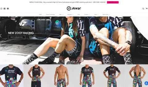 トライアスロンとマラソン用品のトップアメリカンブランド、Zoot Sports。