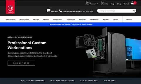 Novatech公式サイト：英国のコンピュータ愛好家向けショッピングサイト